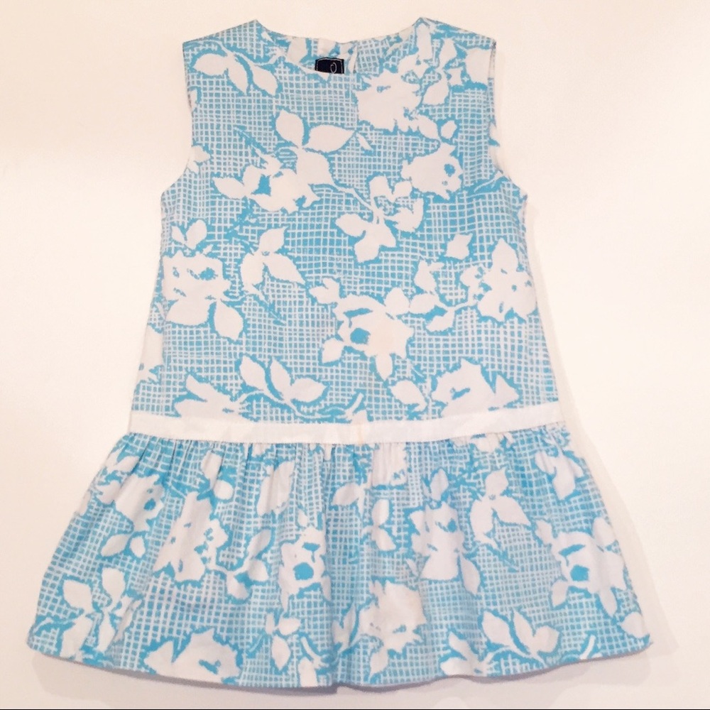 Oscar de la Renta 3 Blue Floral Dress